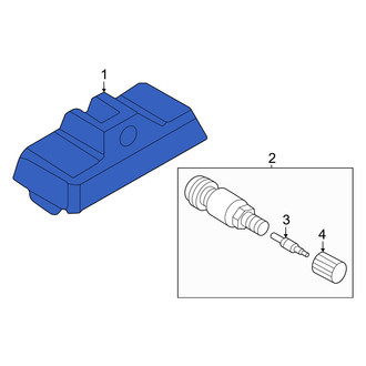 Audi OE - Tire Pressure Monitoring System (TPMS) Sensor