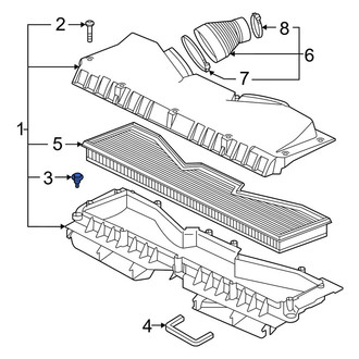 Audi OE - Air Filter Housing Sleeve