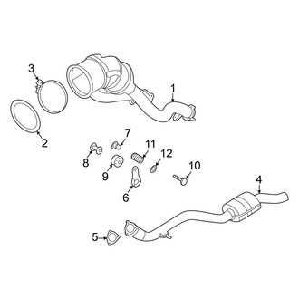 Audi OE - Exhaust System - Exhaust Components (Front)