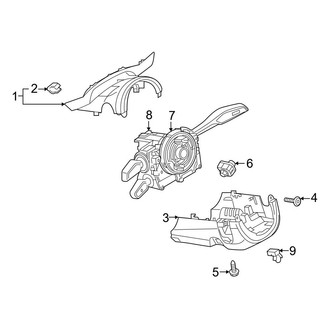 Audi OE - Steering Column - Shroud, Switches & Levers
