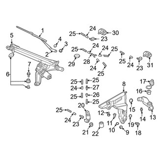 Audi OE - Windshield - Wiper & Washer Components