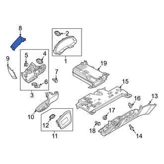 Audi OE - Left Upper Instrument Panel Trim Panel