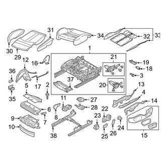 Audi OE - Seats & Tracks - Front Seat Components (Comfort Seat, Seat Cushion)