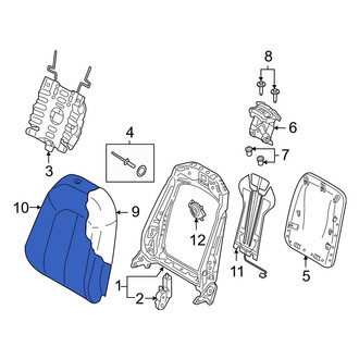 Audi OE - Front Left Seat Back Cushion Cover
