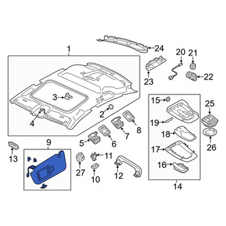 Audi OE - Right Sun Visor