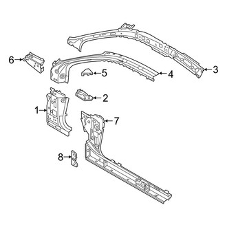 Audi OE - Pillars, Rocker & Floor - Hinge Pillar