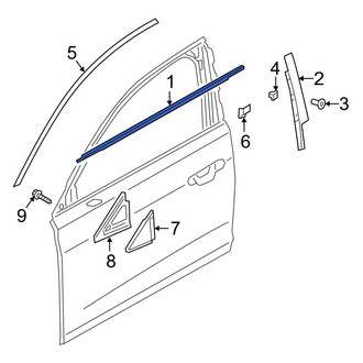 Audi OE - Front Left Door Belt Molding