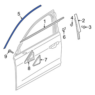 Audi OE - Front Left Door Reveal Molding