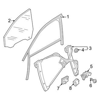 Audi OE - Front Door - Glass & Hardware