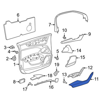 Audi OE - Front Left Door Armrest