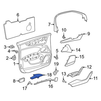 Audi OE - Front Left Upper Door Panel Insert