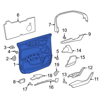 Audi OE - Front Left Inner Door Interior Trim Panel