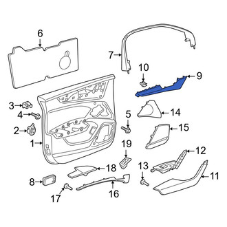 Audi OE - Front Left Upper Door Panel Insert