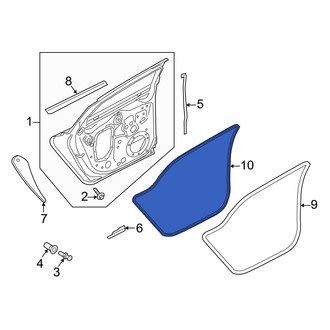 Audi OE - Rear Outer Door Seal