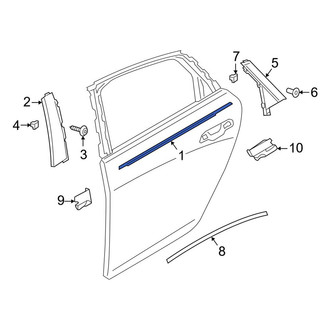 Audi OE - Front Right Door Belt Molding