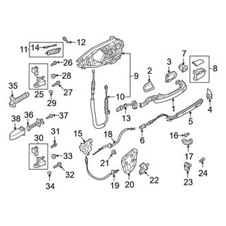 Audi OE - Rear Door - Lock & Hardware