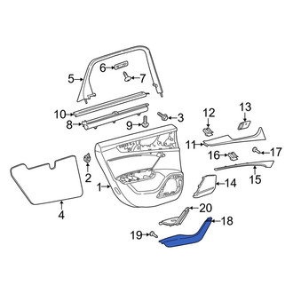 Audi OE - Front Left Door Armrest