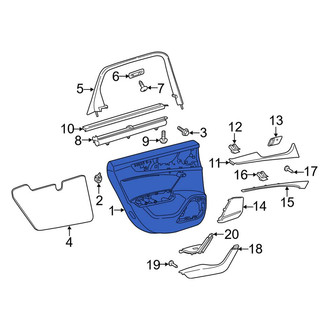Audi OE - Front Left Inner Door Interior Trim Panel
