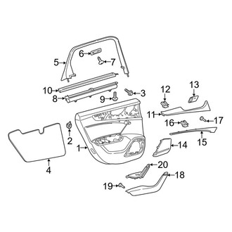 Audi OE - Rear Door - Interior Trim (Door Panel & Trim)