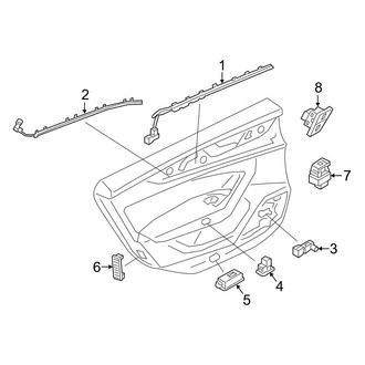 Audi OE - Rear Door - Interior Trim (Switches and Lamps)