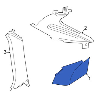 Audi OE - Rear Left Interior Quarter Panel Trim Panel