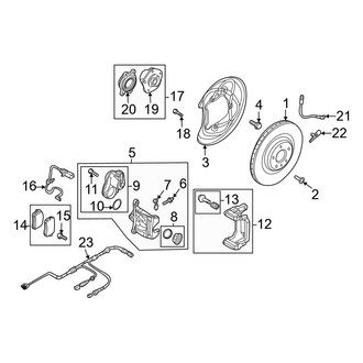 Audi OE - Rear Suspension - Brake Components