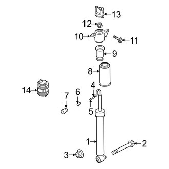 Audi OE - Rear Suspension - Shocks & Components (W/O Dynamic Ride Control)