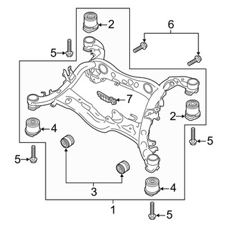 Audi OE - Rear Suspension - Suspension Mounting