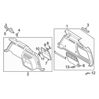 Audi OE - Rear Body & Floor - Interior Trim (Luggage Compartment, Upper)