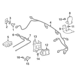 Audi OE - Rear Bumper - Bumper & Components (Electrical Components)