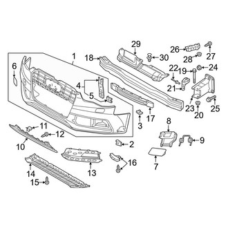 Audi OE - Front Bumper & Grille - Bumper & Components (Covers & Reinforcements), (Premium Plus / Prestige Coupe)