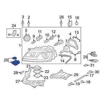 Audi OE - Front High Intensity Discharge (HID) Lighting Ballast