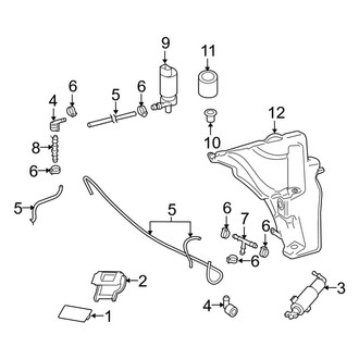 Audi OE - Front Lamps - Washer Components