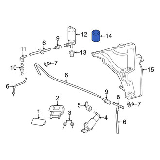 Audi OE - Headlight Washer Pump Insulator
