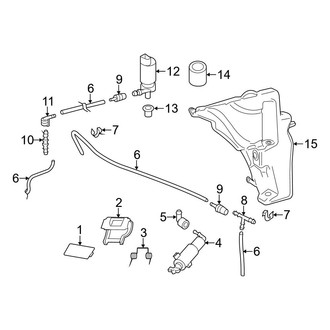 Audi OE - Front Lamps - Washer Components (Coupe)