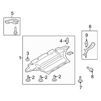 Audi OE - Radiator Support - Splash Shields (Coupe 2.0L)