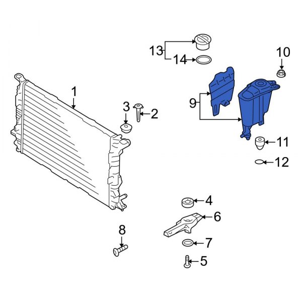 Engine Coolant Reservoir