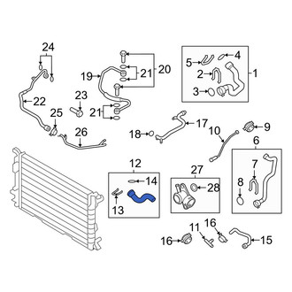 Audi OE - Upper Radiator Coolant Hose