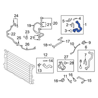 Audi OE - Upper Radiator Coolant Hose