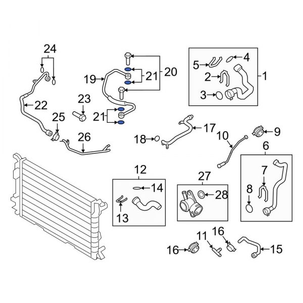 Engine Coolant Pipe O-Ring