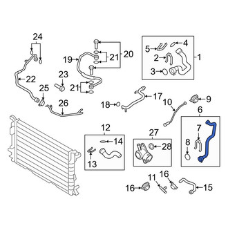 Audi OE - Lower Radiator Coolant Hose