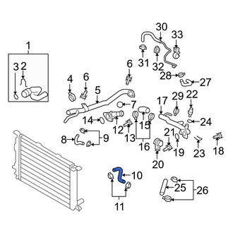 Audi OE - Engine Coolant Overflow Hose