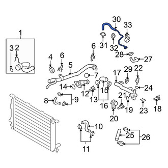 Audi OE - Engine Coolant Overflow Hose