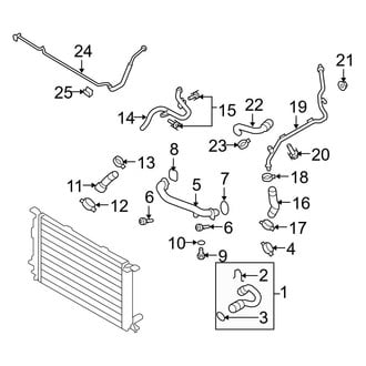 Audi OE - Cooling - Hoses & Pipes (Return), (Coupe 4.2L)