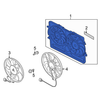 Audi OE - Engine Cooling Fan Shroud