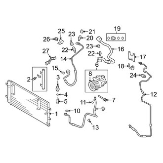 Audi OE - Air Conditioner & Heater - Condenser, Compressor & Lines (Coupe 2.0L)