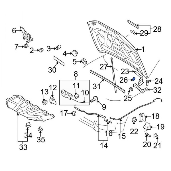 Hood Hinge Bracket