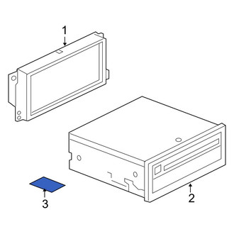 Audi OE - DVD Player Insulator