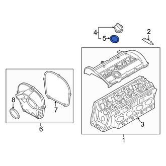 Audi OE - Engine Oil Filler Cap Gasket