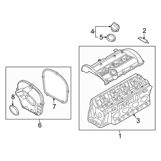 Audi OE - Engine / Transaxle - Valve & Timing Covers (Base Coupe)